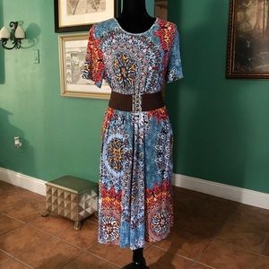 Ladies dress with pockets.